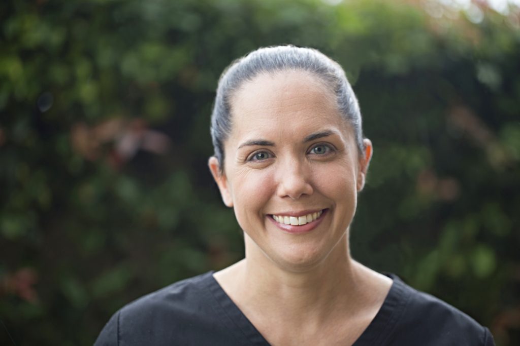 Dr Lynette Page outside her dental practice in Dallas